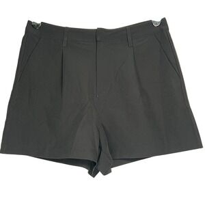 Edited by Remi Bader Black Pleated High Rise Shorts Womens Size 8 ER3003 NWT